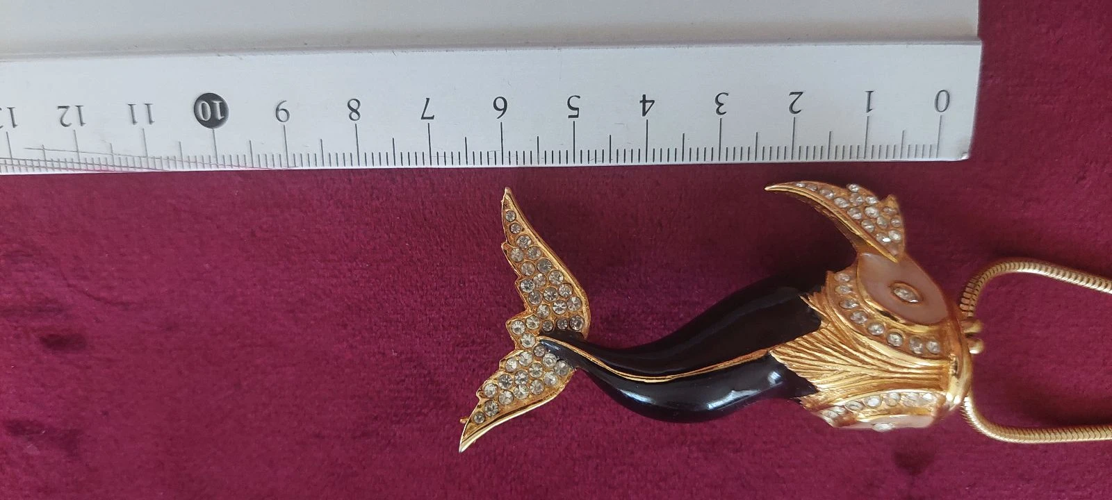 ✨ MAGNIFIEKE 2-in-1 Sautoir-Broche Vis Vintage uit de tijd (70s-80s) 🖤 金 – photo 9